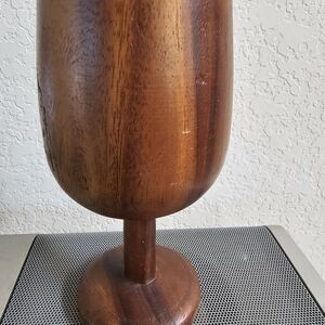 Vintage Hand Turned Wooden Goblet